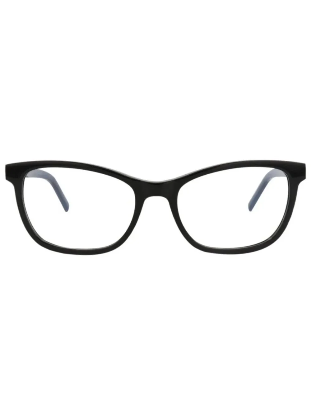 New Saint Laurent Women's Eyeglasses Cat Eye Recycled Acetate Frame Black Black